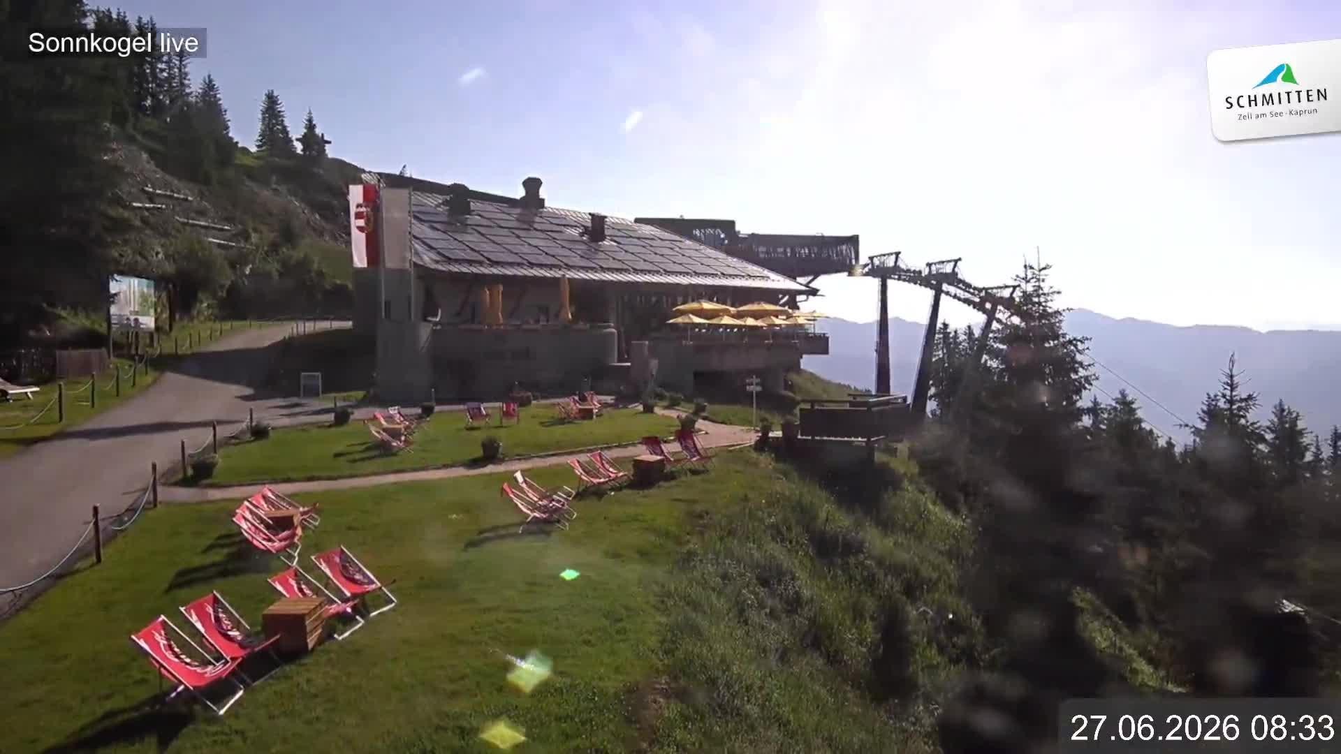 Archiv Foto Webcam Schmitten: Restaurant und Spielplatz Sonnkogel