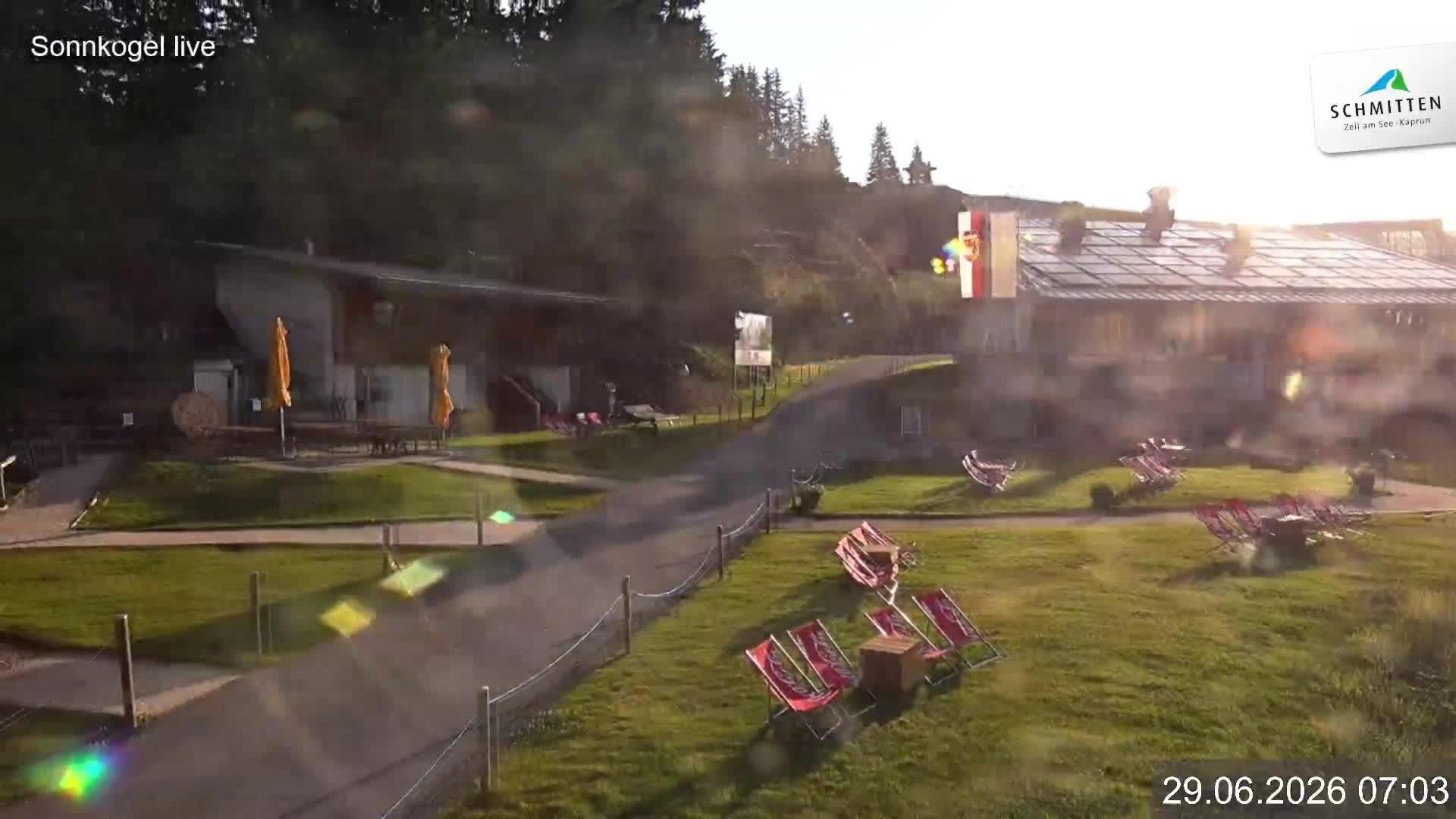 Archiv Foto Webcam Schmitten: Restaurant und Spielplatz Sonnkogel