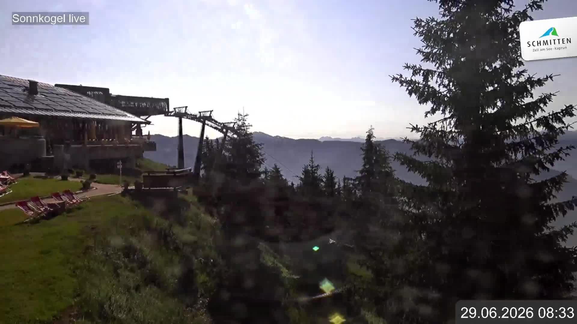 Archiv Foto Webcam Schmitten: Restaurant und Spielplatz Sonnkogel