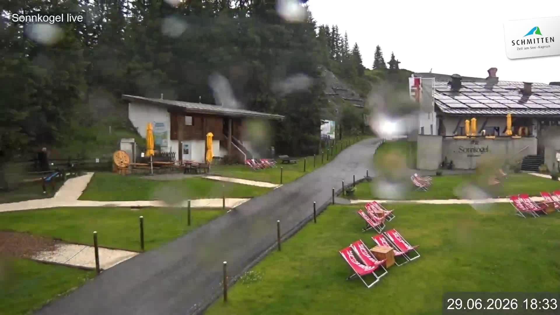 Archiv Foto Webcam Schmitten: Restaurant und Spielplatz Sonnkogel