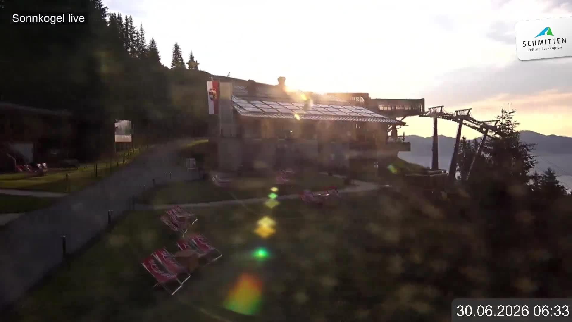Archiv Foto Webcam Schmitten: Restaurant und Spielplatz Sonnkogel