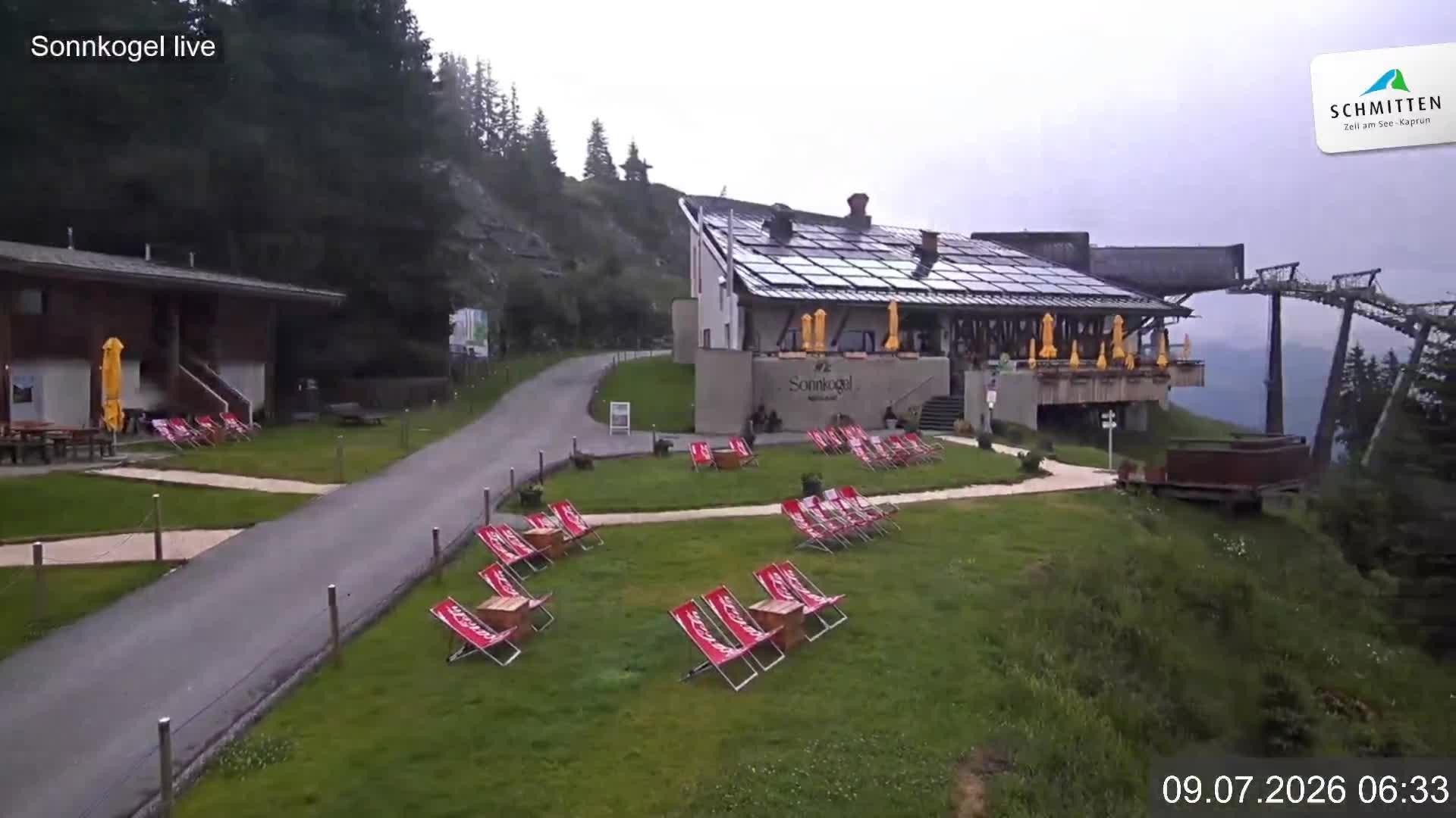 Archiv Foto Webcam Schmitten: Restaurant und Spielplatz Sonnkogel
