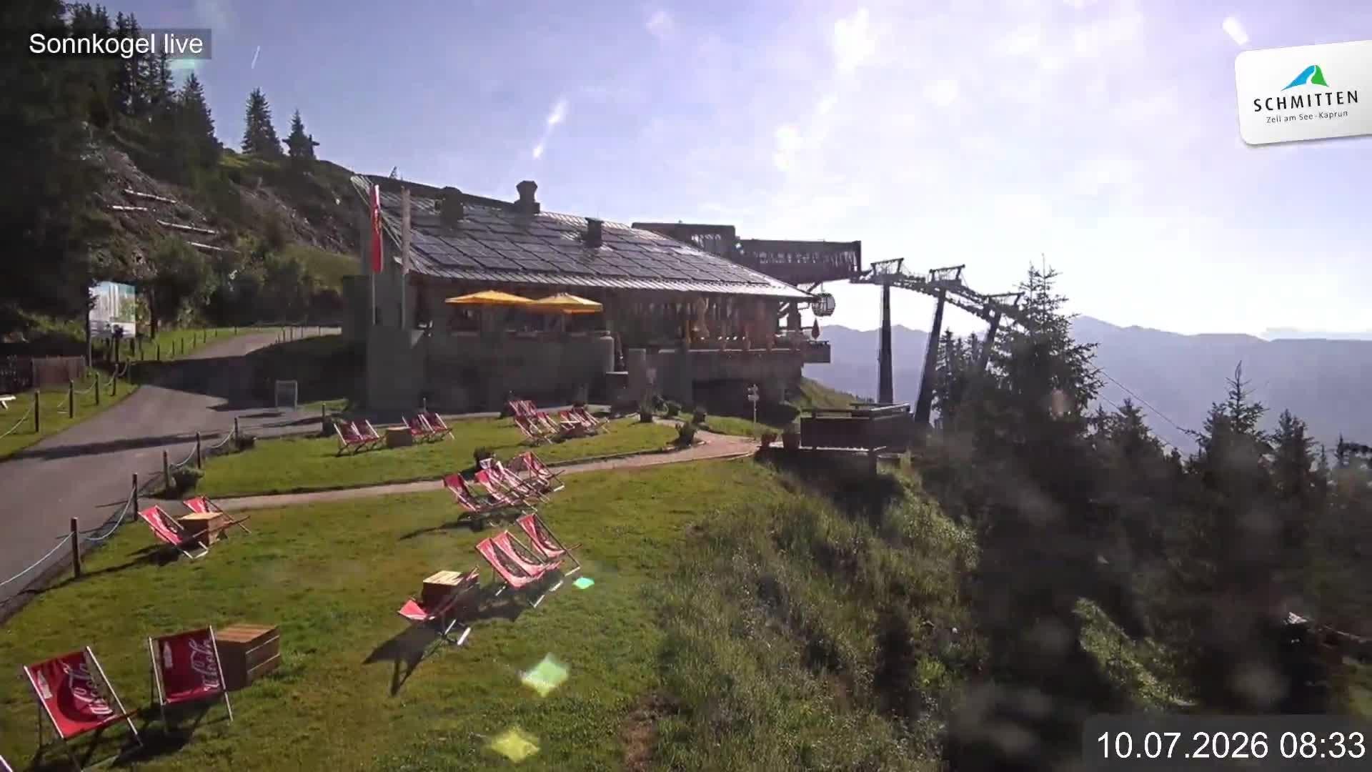 Archiv Foto Webcam Schmitten: Restaurant und Spielplatz Sonnkogel