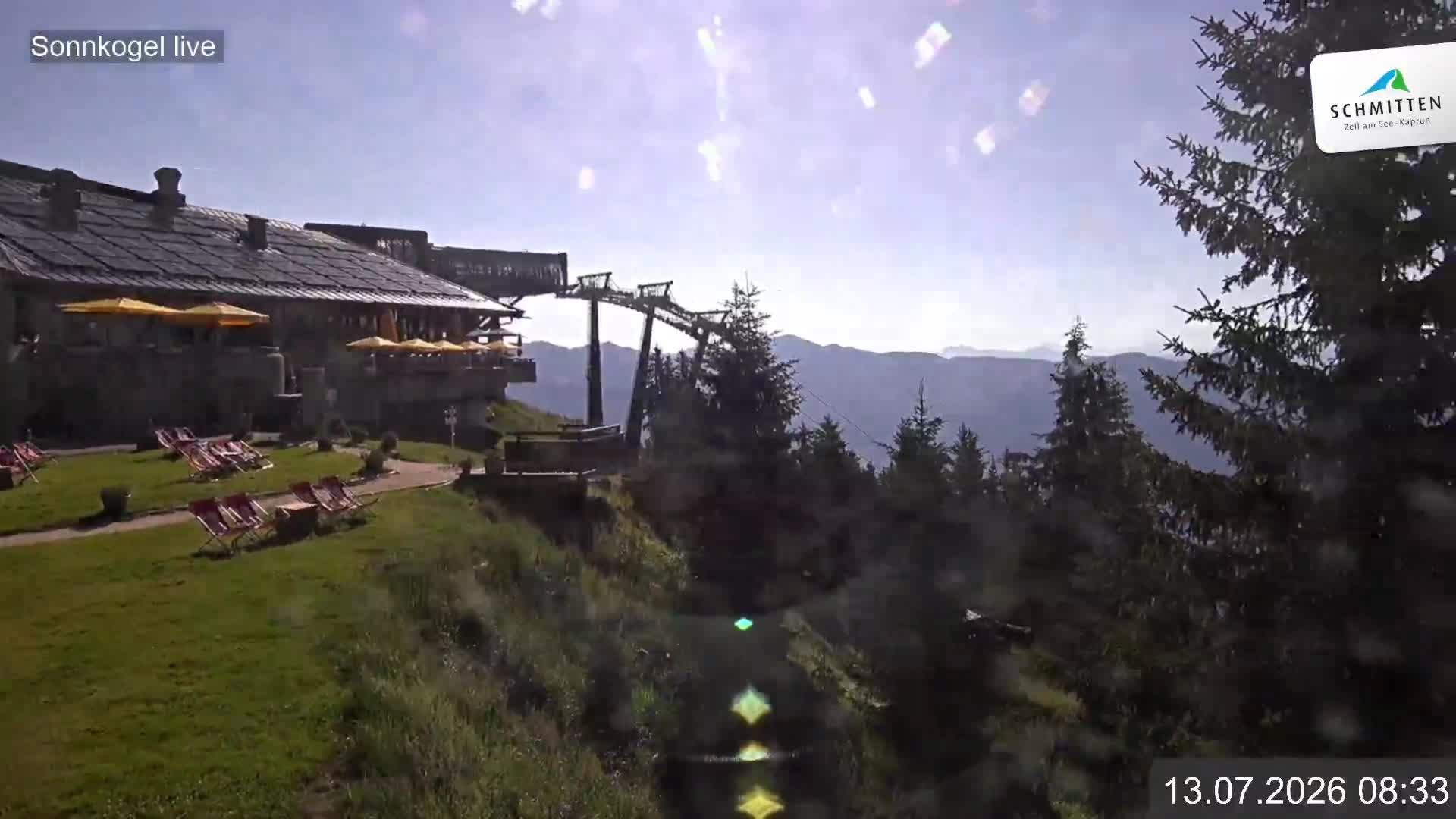 Archiv Foto Webcam Schmitten: Restaurant und Spielplatz Sonnkogel