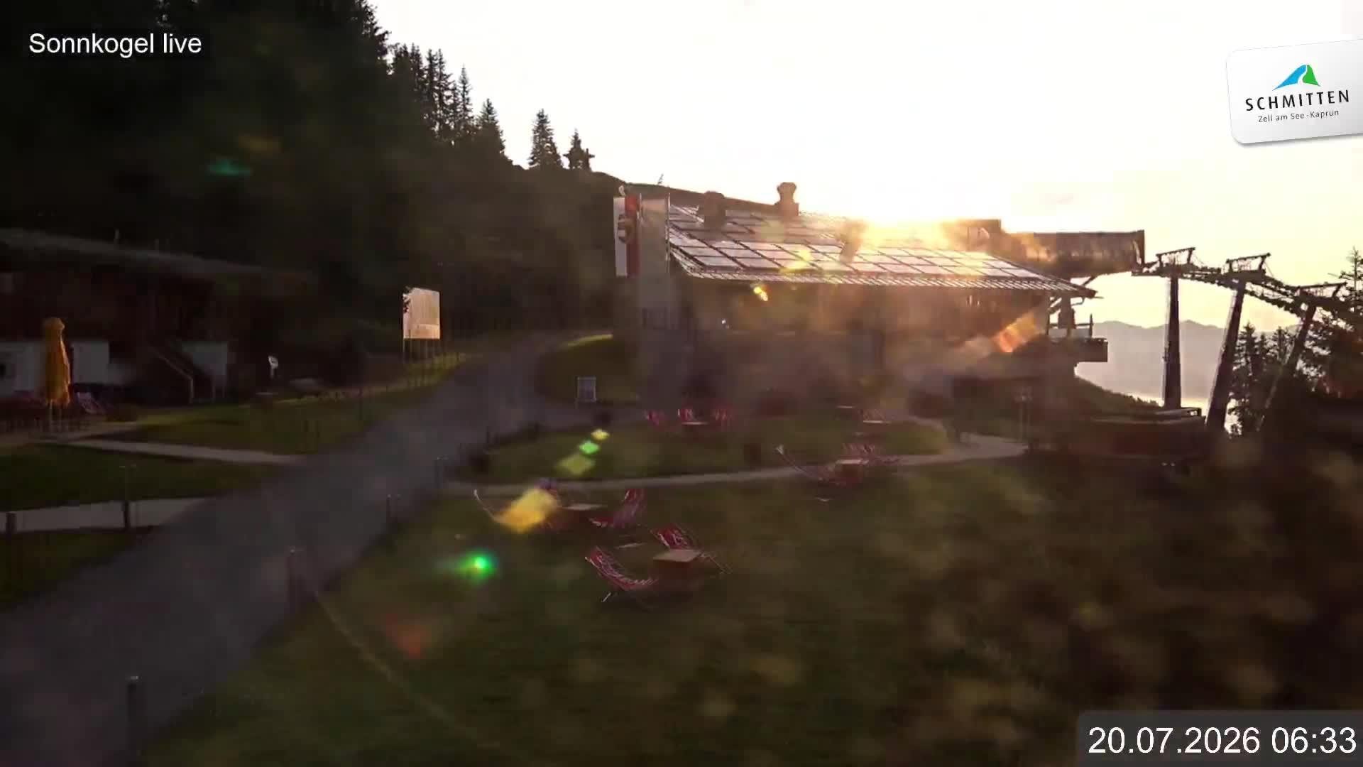 Archiv Foto Webcam Schmitten: Restaurant und Spielplatz Sonnkogel