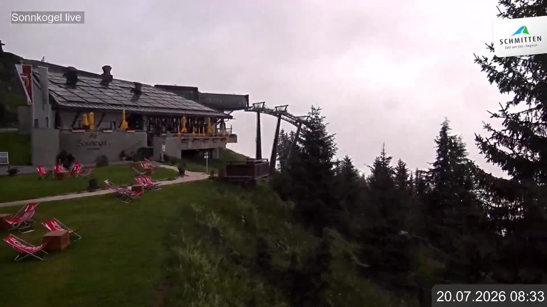Archiv Foto Webcam Schmitten: Restaurant und Spielplatz Sonnkogel