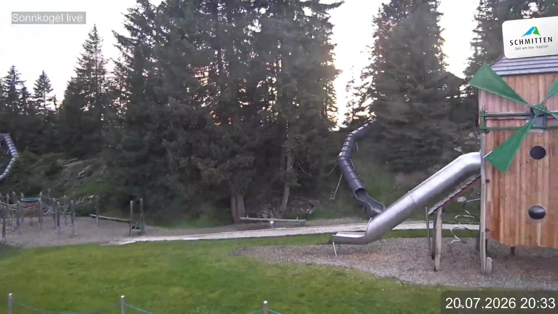 Archiv Foto Webcam Schmitten: Restaurant und Spielplatz Sonnkogel