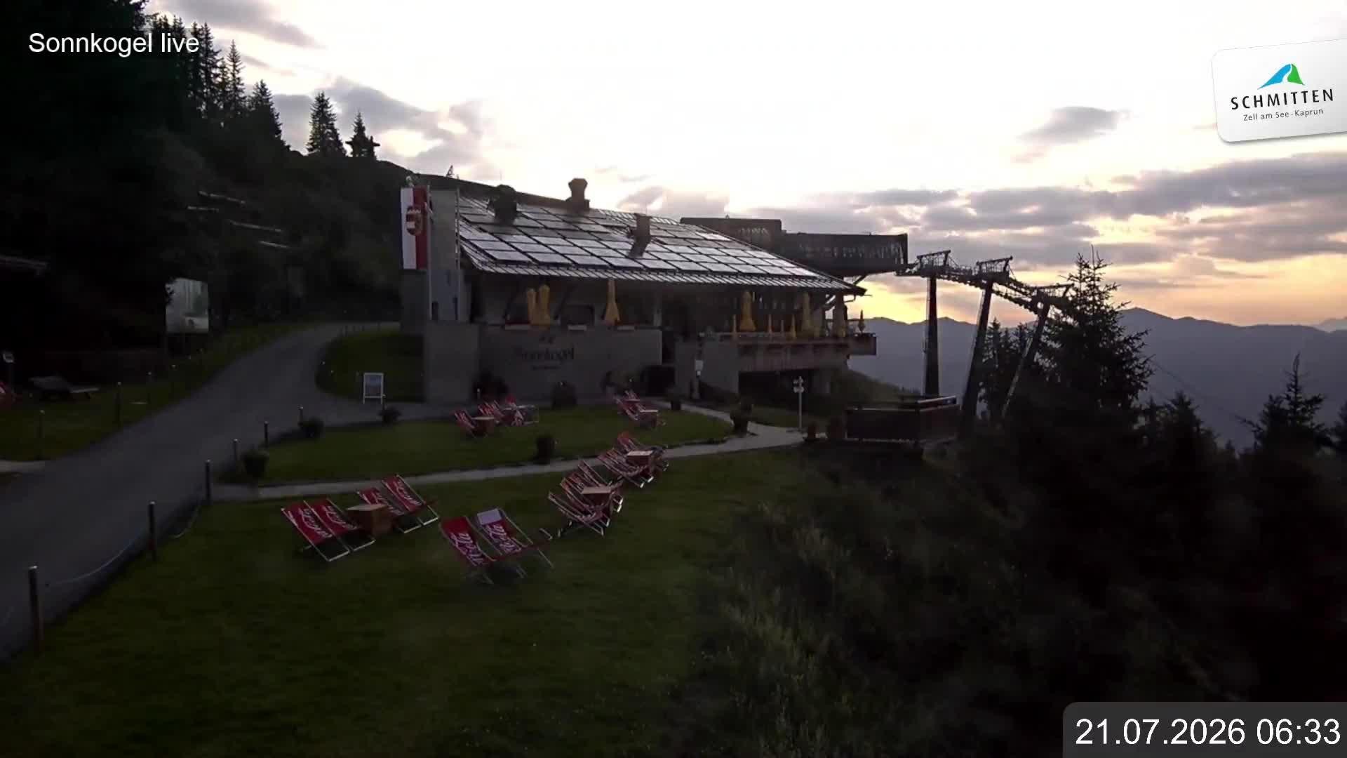 Archiv Foto Webcam Schmitten: Restaurant und Spielplatz Sonnkogel