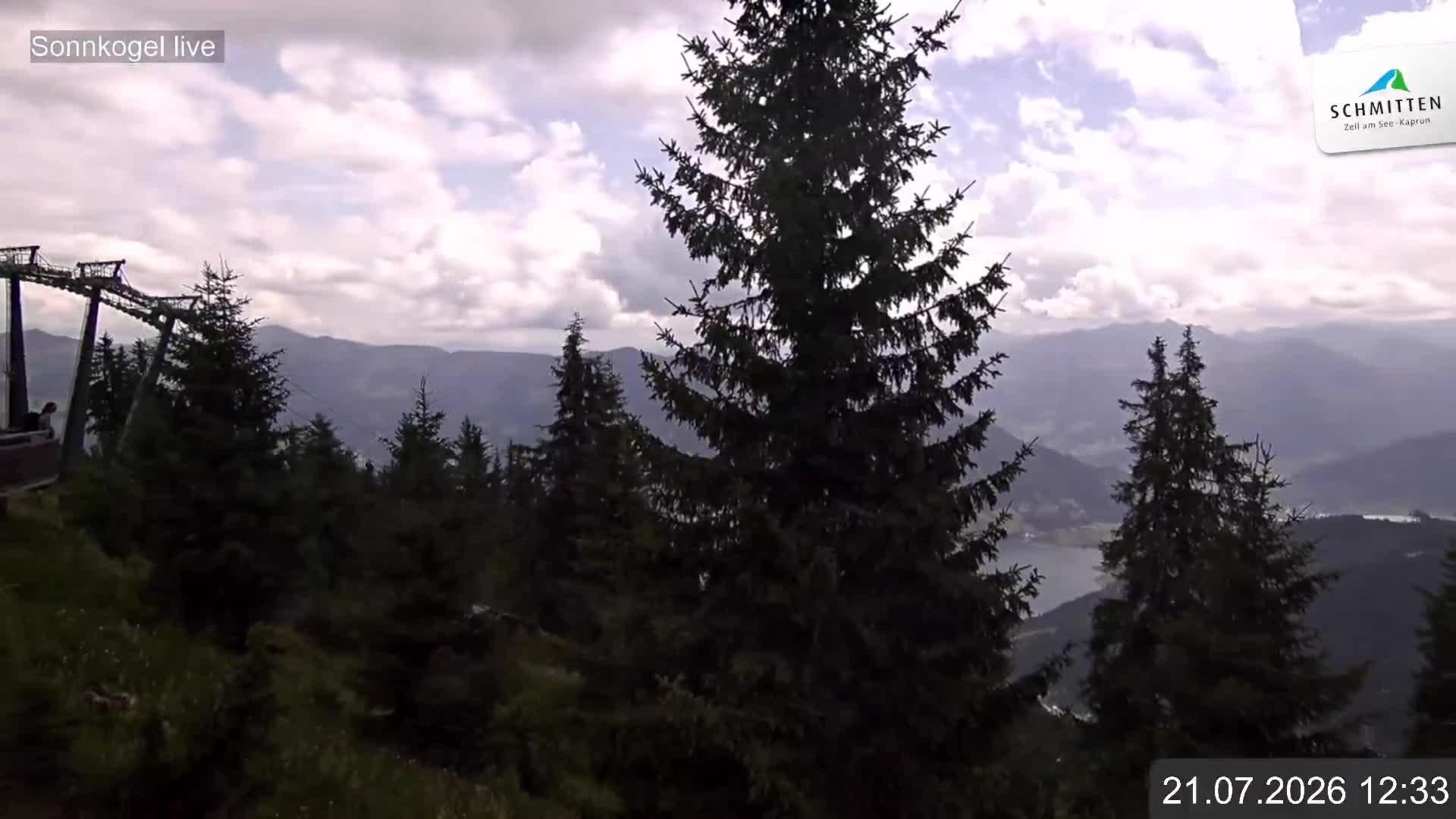 Archiv Foto Webcam Schmitten: Restaurant und Spielplatz Sonnkogel