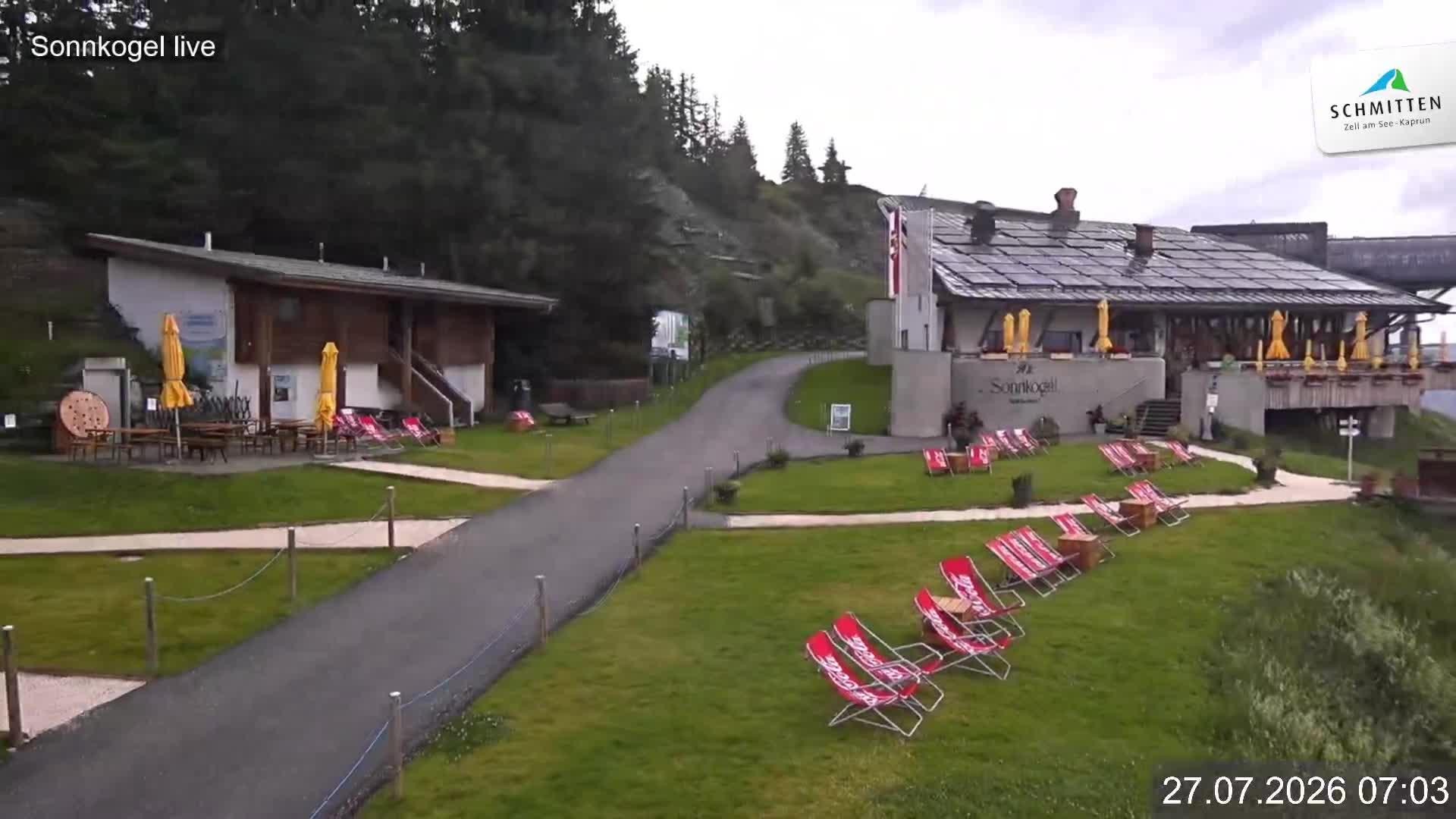 Archiv Foto Webcam Schmitten: Restaurant und Spielplatz Sonnkogel