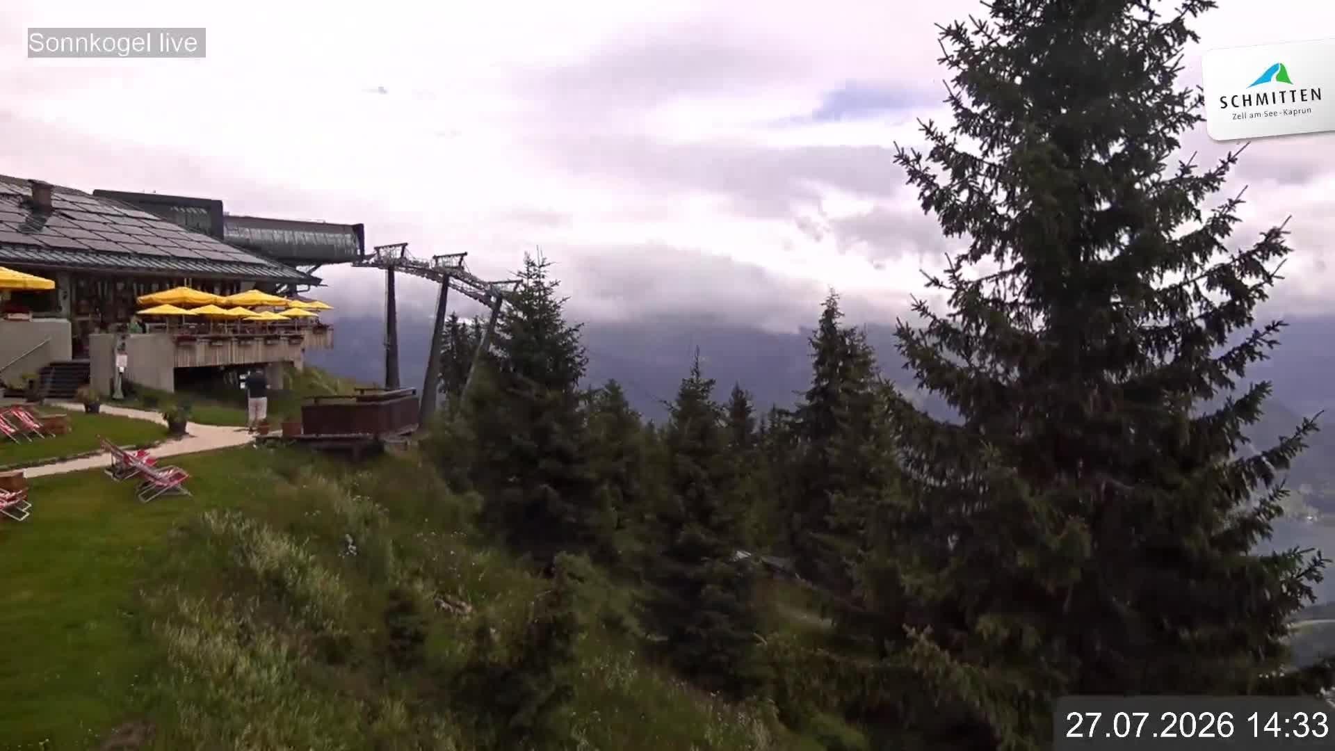 Archiv Foto Webcam Schmitten: Restaurant und Spielplatz Sonnkogel