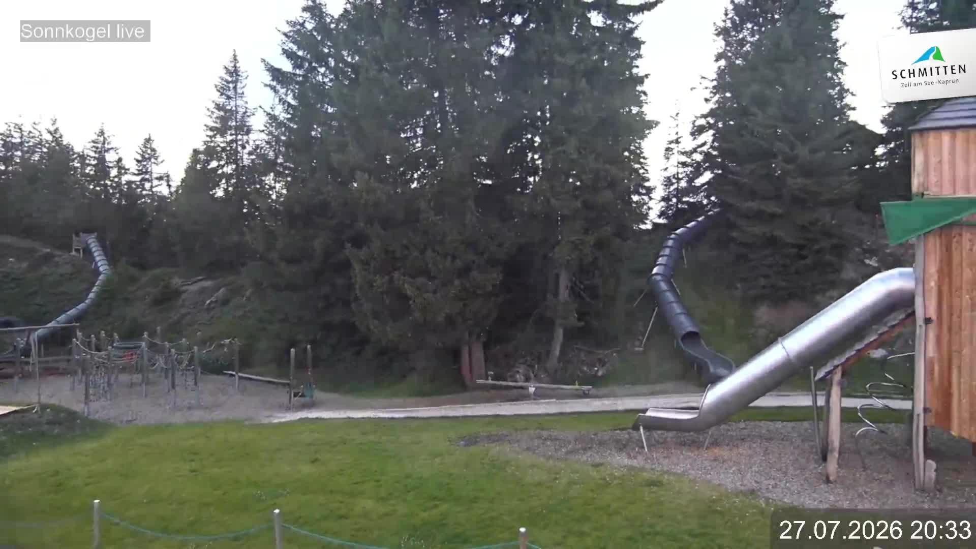 Archiv Foto Webcam Schmitten: Restaurant und Spielplatz Sonnkogel
