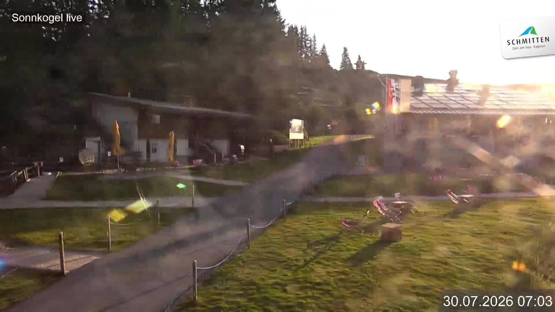 Archiv Foto Webcam Schmitten: Restaurant und Spielplatz Sonnkogel