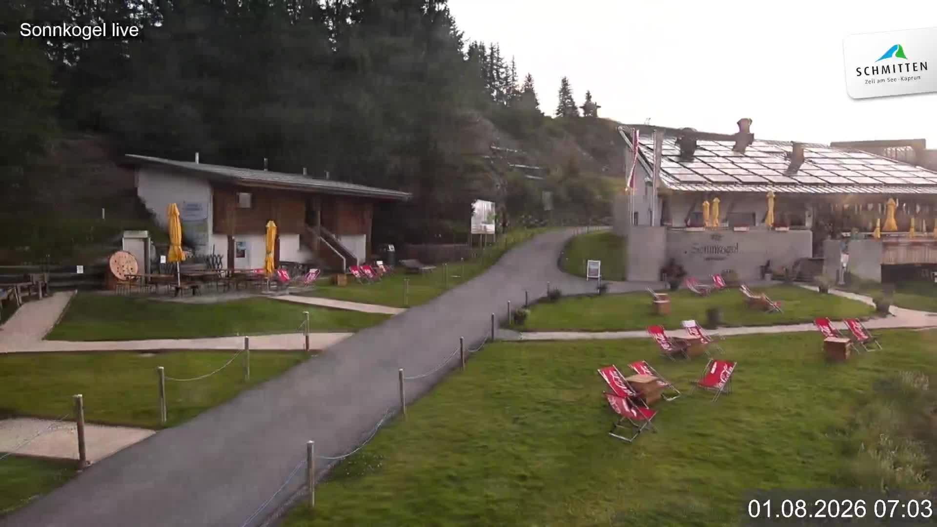 Archiv Foto Webcam Schmitten: Restaurant und Spielplatz Sonnkogel