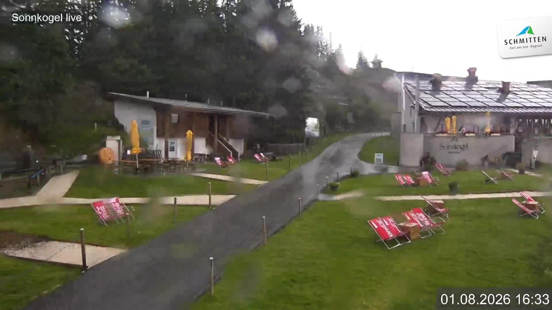 Archiv Foto Webcam Schmitten: Restaurant und Spielplatz Sonnkogel