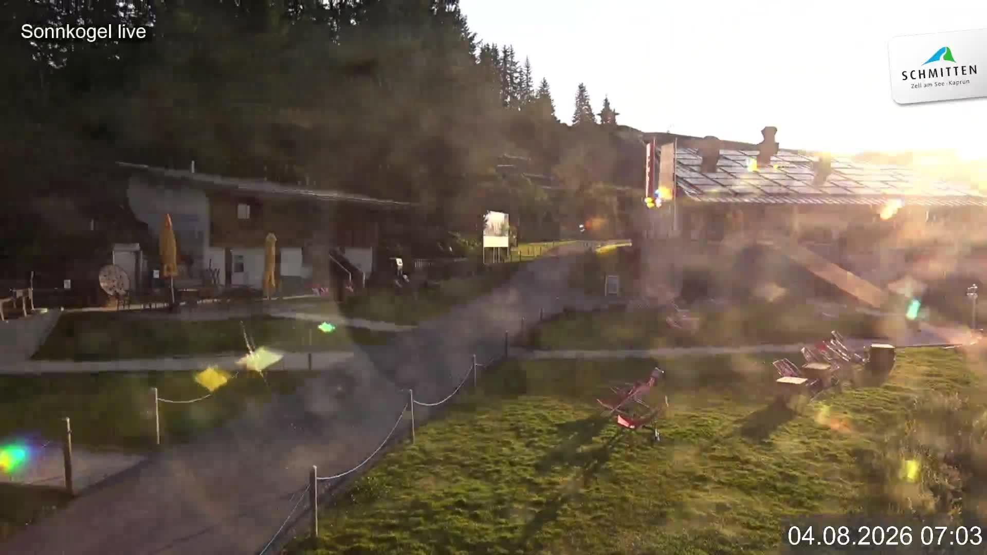 Archiv Foto Webcam Schmitten: Restaurant und Spielplatz Sonnkogel