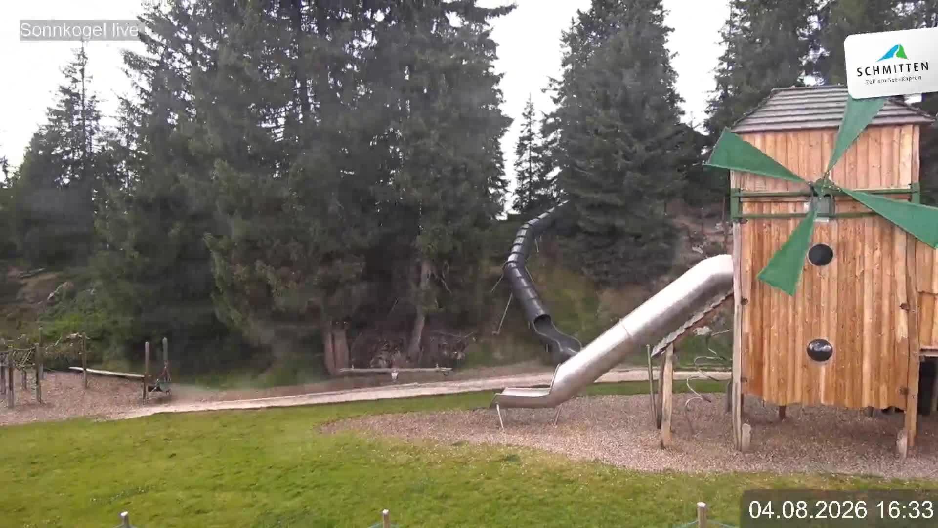 Archiv Foto Webcam Schmitten: Restaurant und Spielplatz Sonnkogel