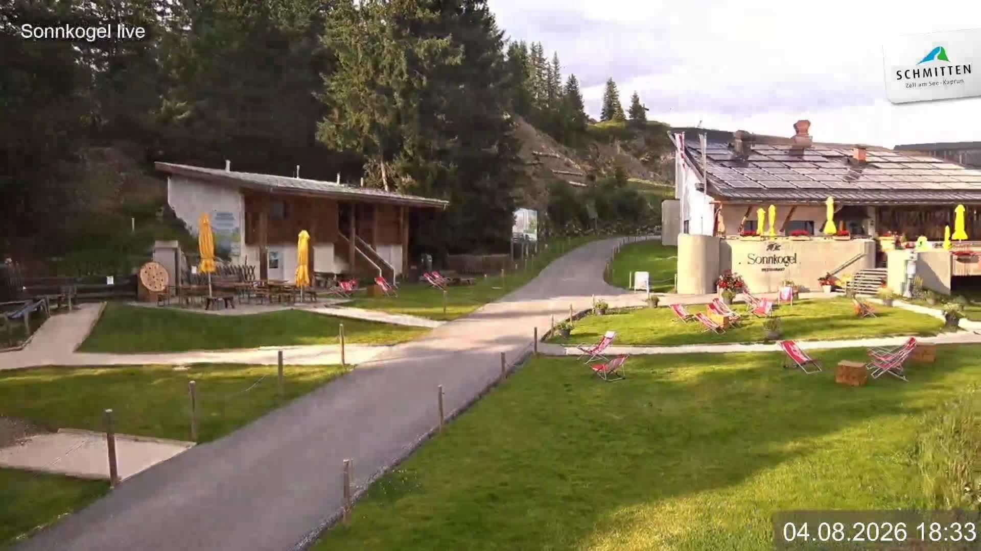 Archiv Foto Webcam Schmitten: Restaurant und Spielplatz Sonnkogel