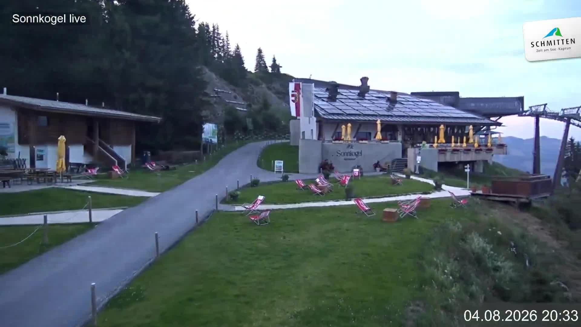 Archiv Foto Webcam Schmitten: Restaurant und Spielplatz Sonnkogel