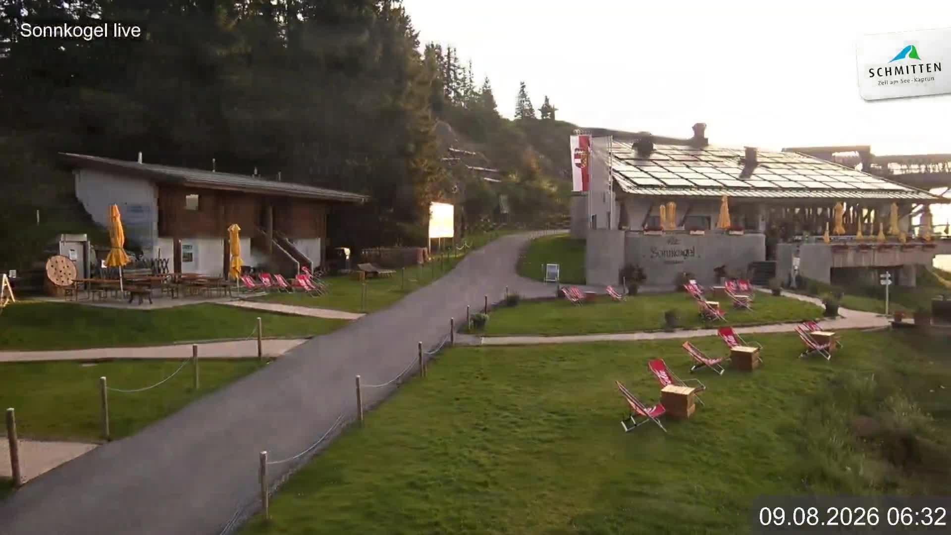 Archiv Foto Webcam Schmitten: Restaurant und Spielplatz Sonnkogel