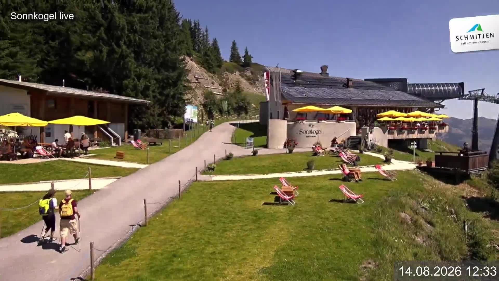 Archiv Foto Webcam Schmitten: Restaurant und Spielplatz Sonnkogel