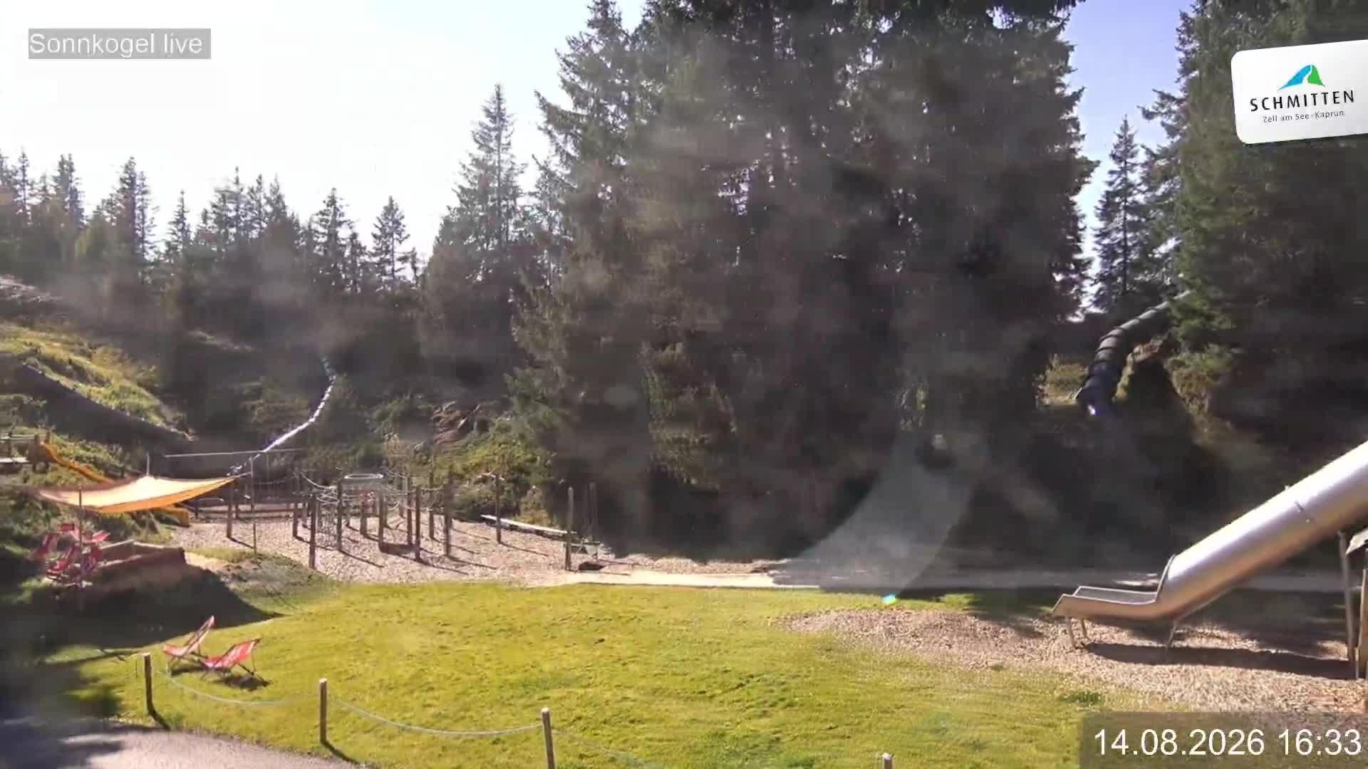 Archiv Foto Webcam Schmitten: Restaurant und Spielplatz Sonnkogel