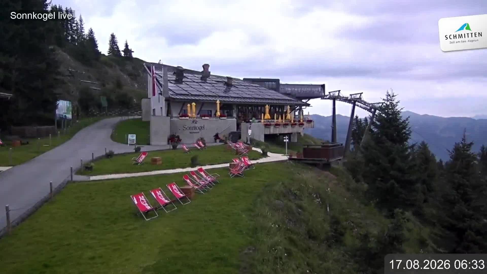 Archiv Foto Webcam Schmitten: Restaurant und Spielplatz Sonnkogel