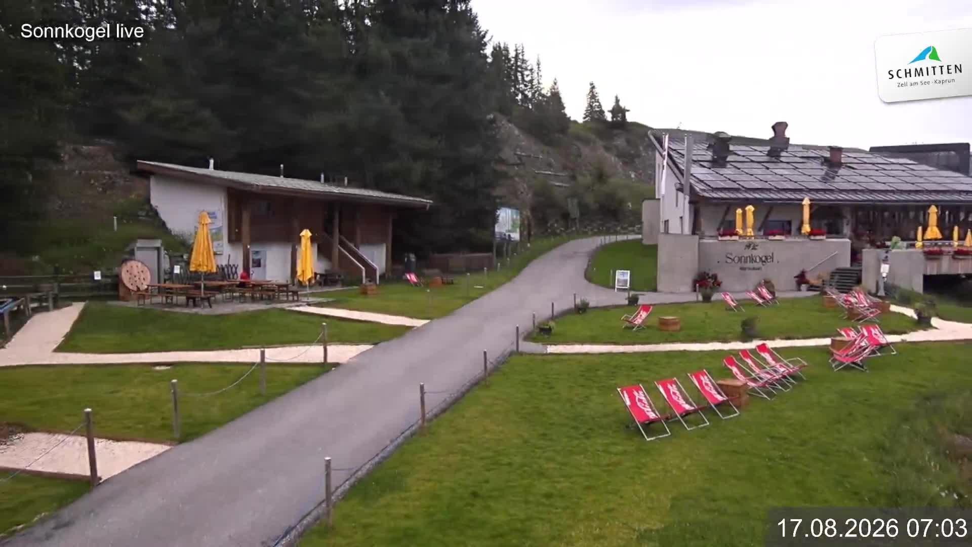 Archiv Foto Webcam Schmitten: Restaurant und Spielplatz Sonnkogel