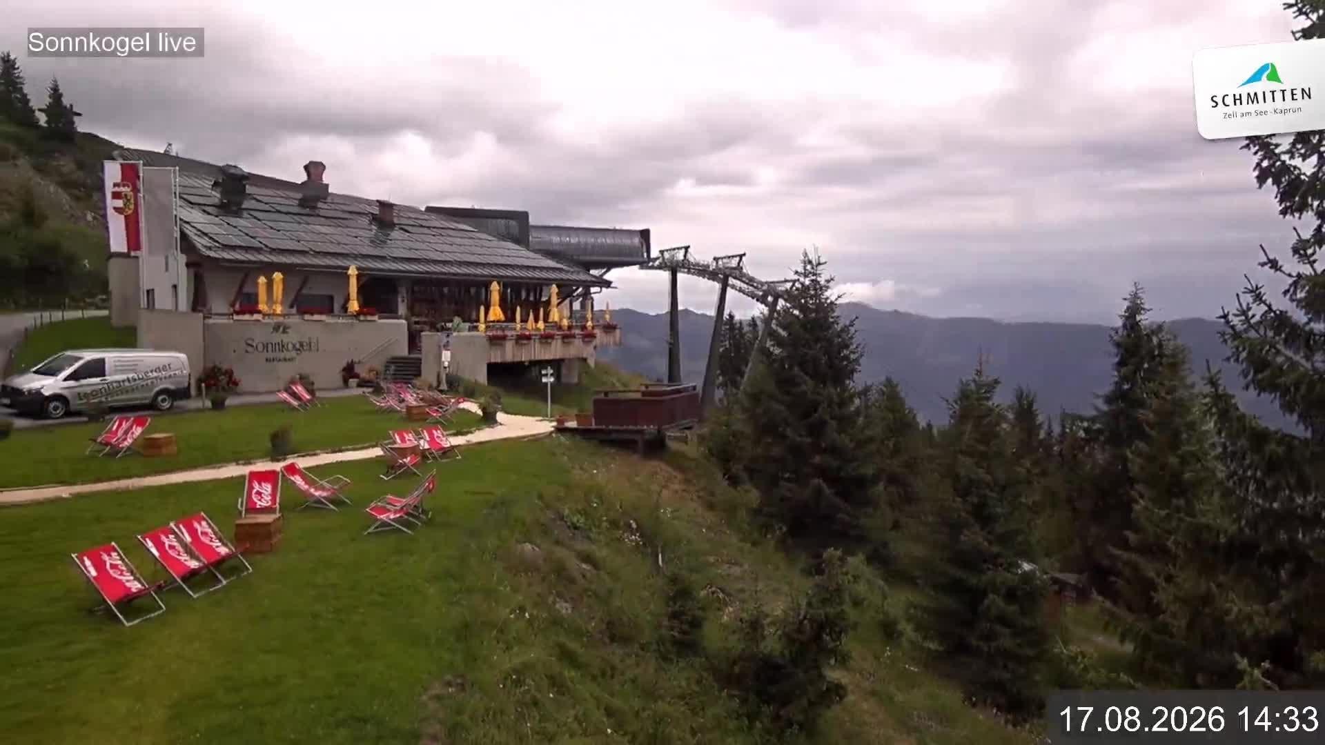 Archiv Foto Webcam Schmitten: Restaurant und Spielplatz Sonnkogel