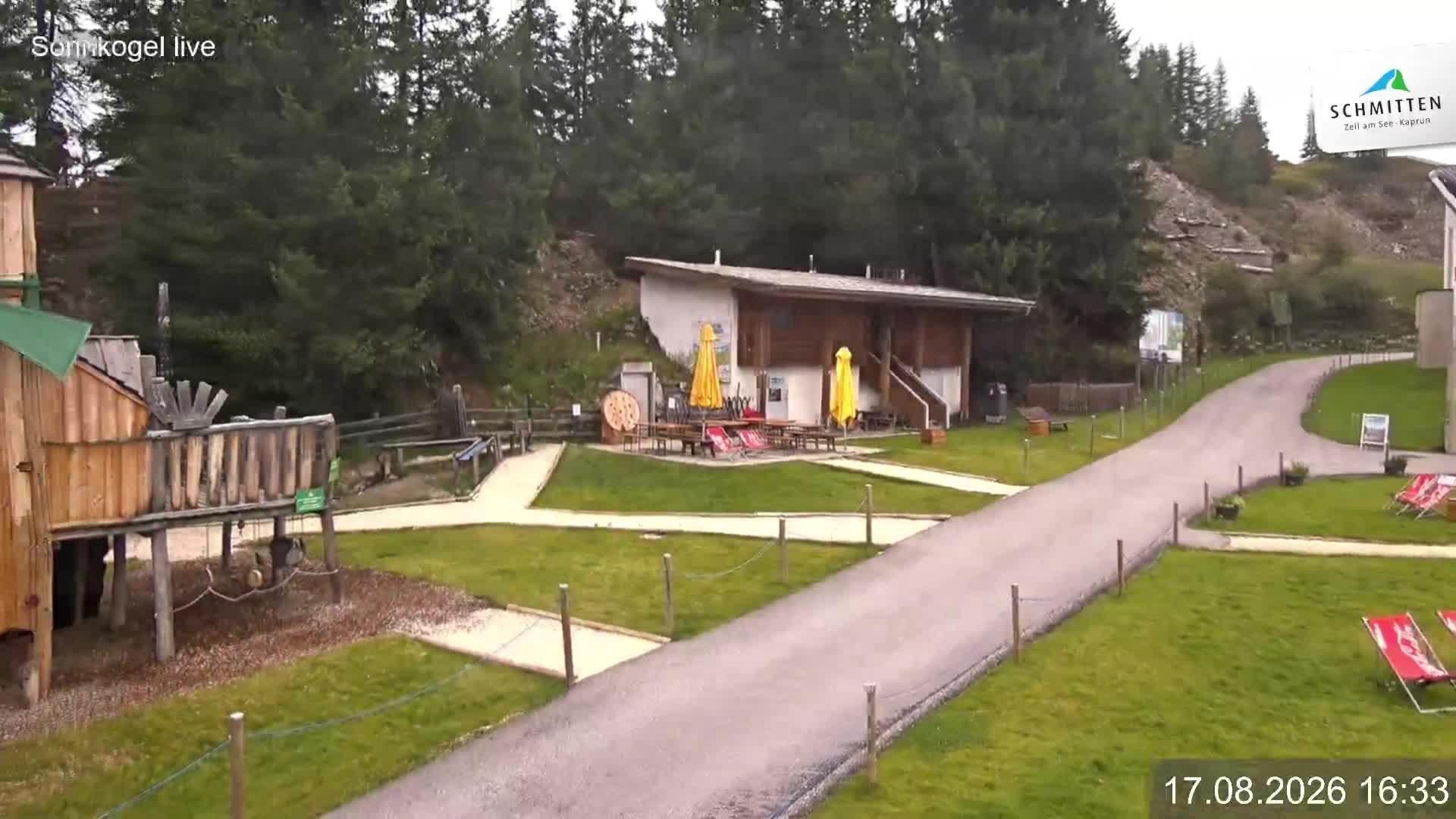 Archiv Foto Webcam Schmitten: Restaurant und Spielplatz Sonnkogel