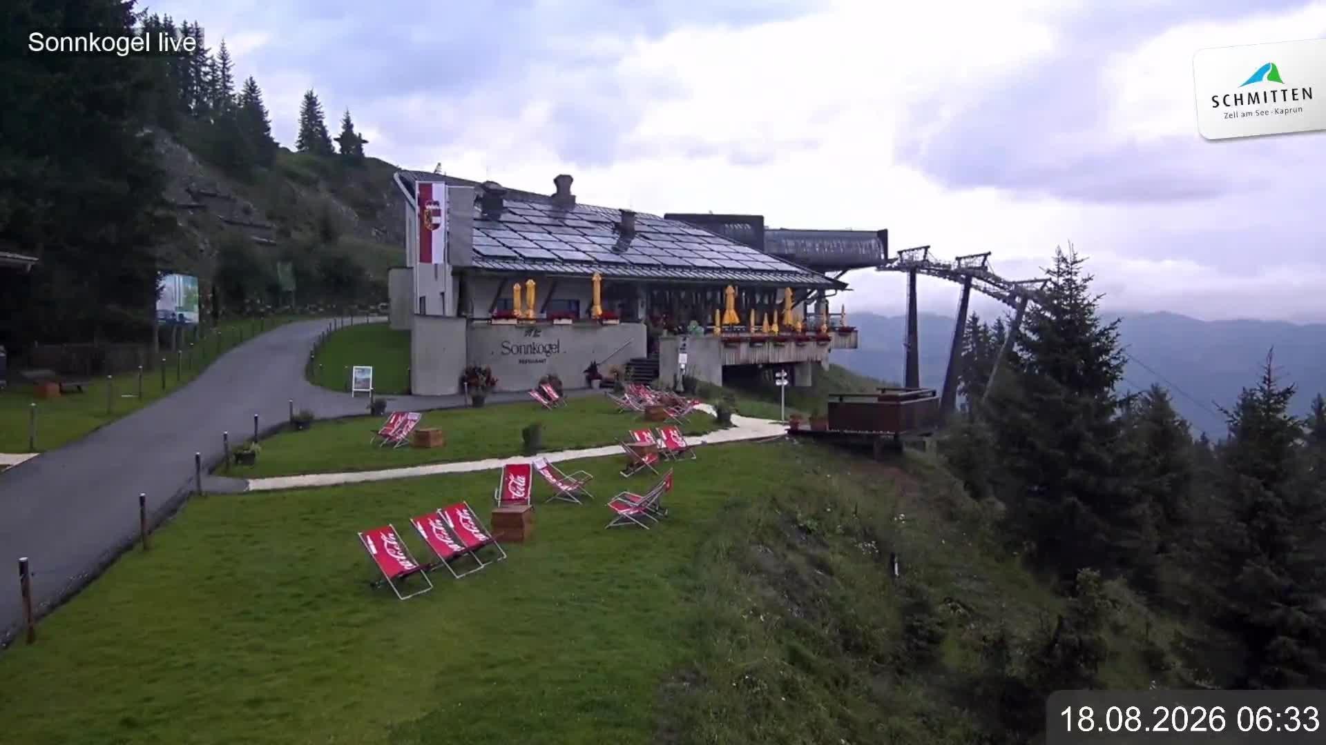 Archiv Foto Webcam Schmitten: Restaurant und Spielplatz Sonnkogel