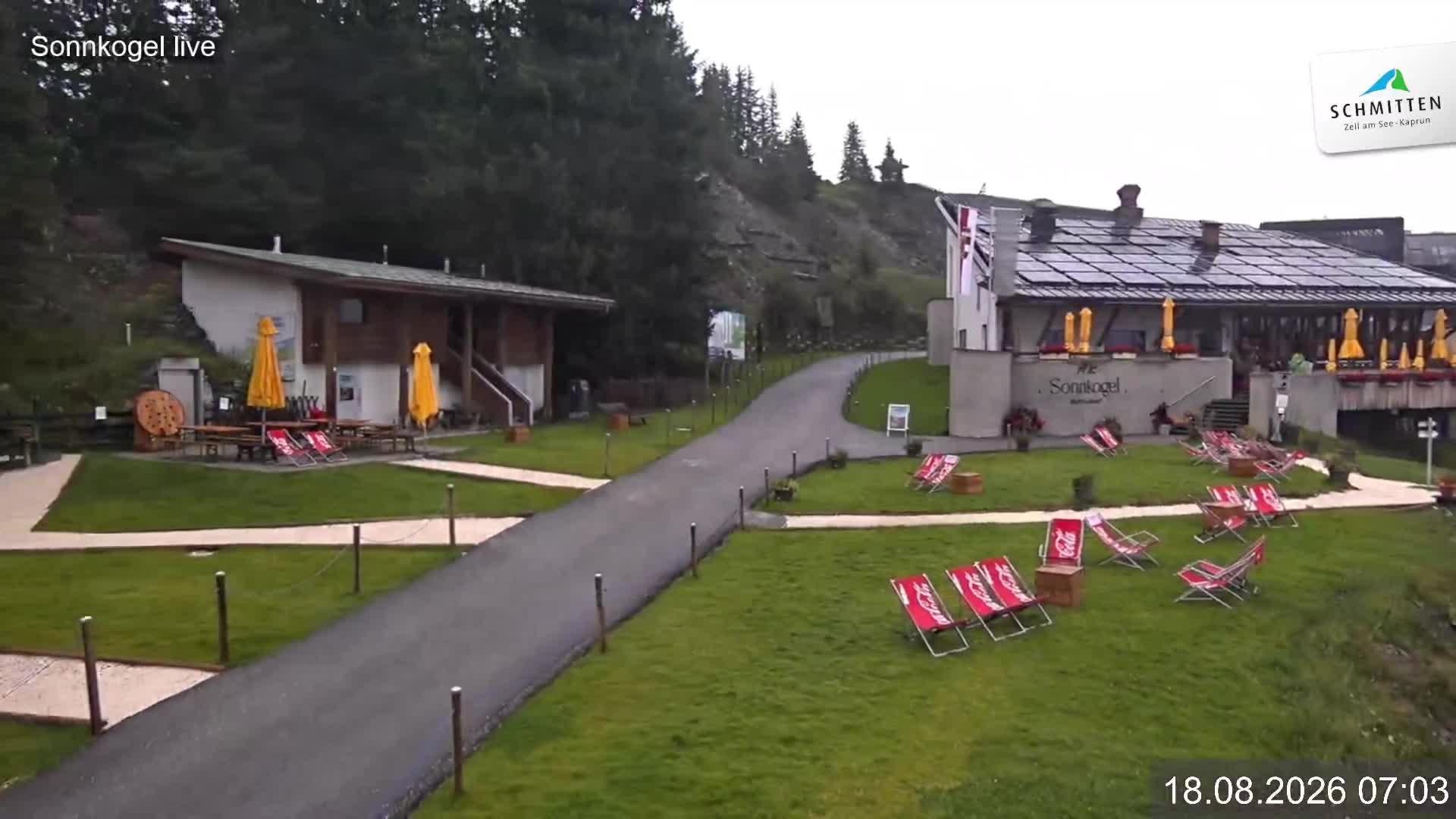 Archiv Foto Webcam Schmitten: Restaurant und Spielplatz Sonnkogel