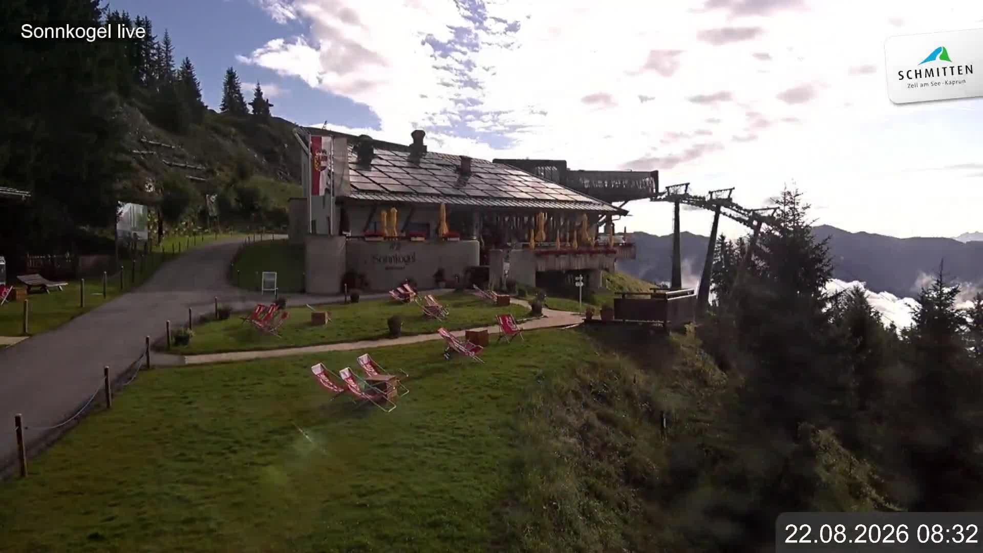 Archiv Foto Webcam Schmitten: Restaurant und Spielplatz Sonnkogel