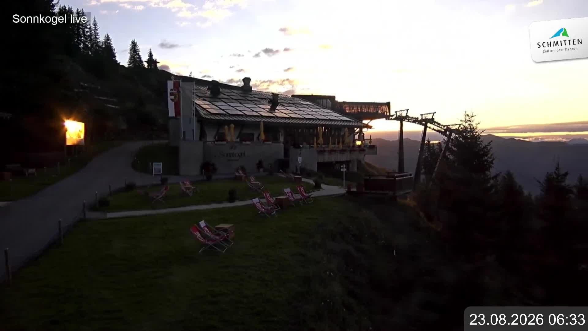Archiv Foto Webcam Schmitten: Restaurant und Spielplatz Sonnkogel