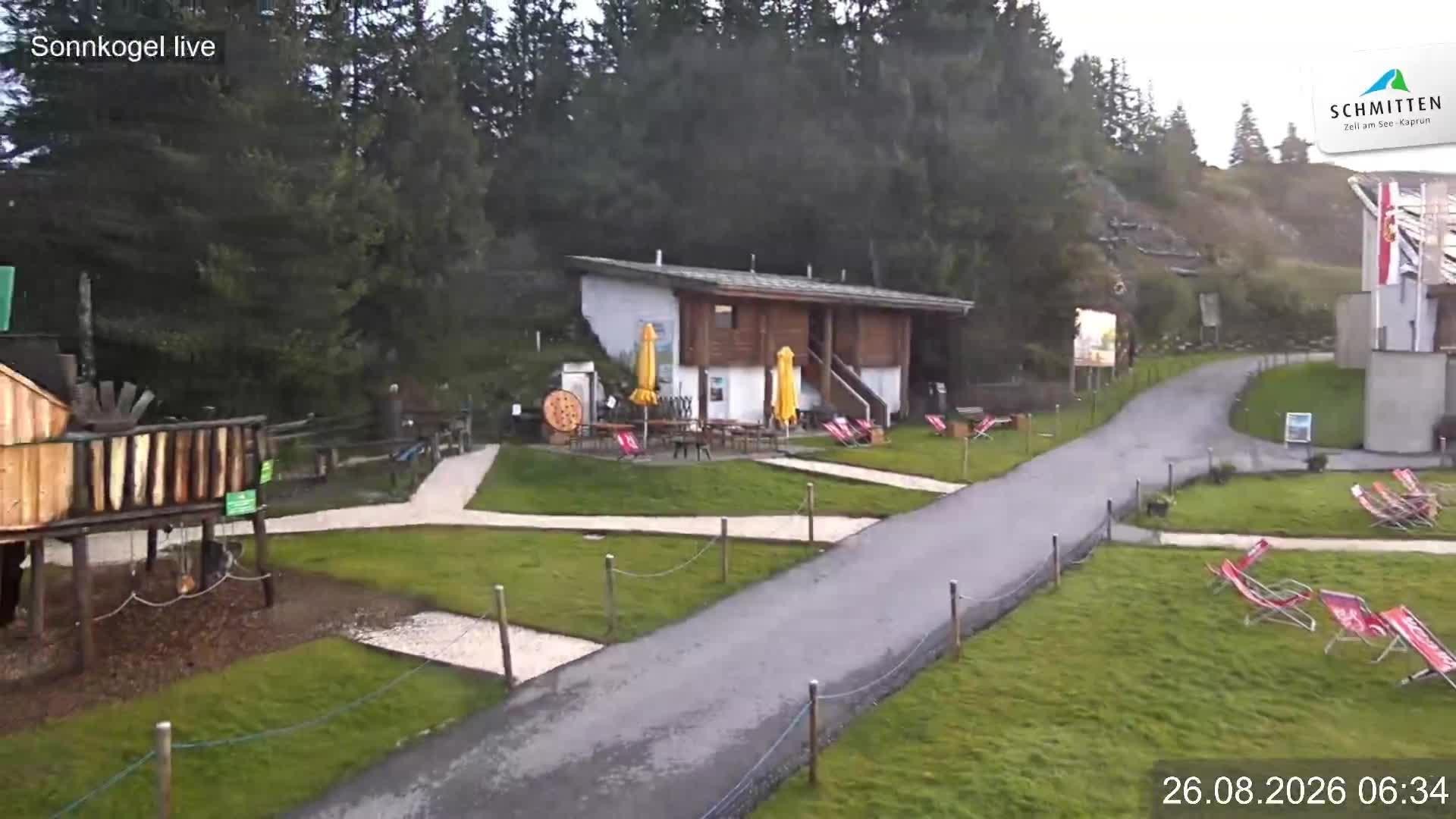 Archiv Foto Webcam Schmitten: Restaurant und Spielplatz Sonnkogel