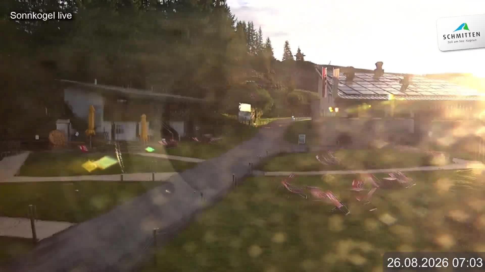Archiv Foto Webcam Schmitten: Restaurant und Spielplatz Sonnkogel