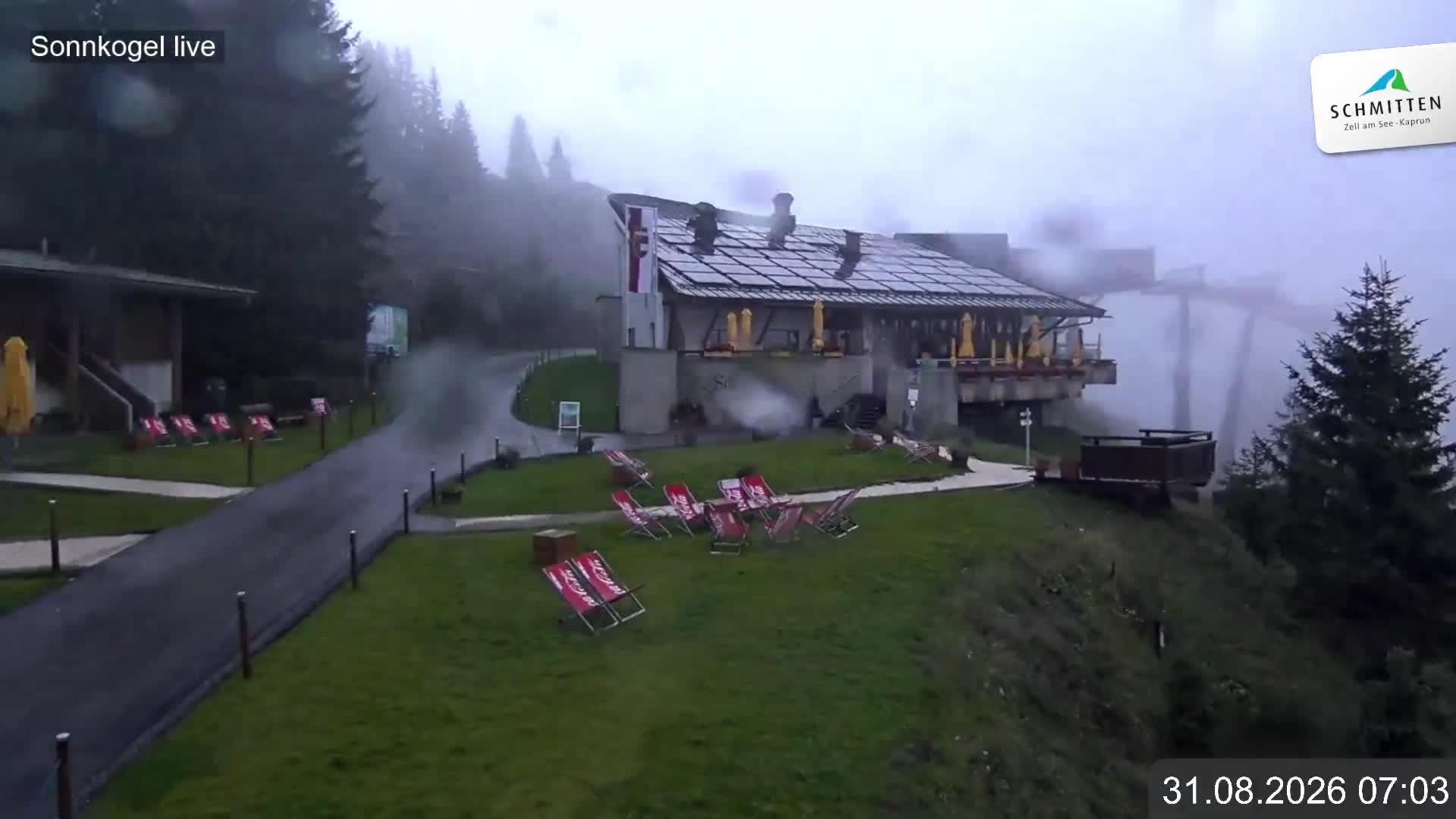 Archiv Foto Webcam Schmitten: Restaurant und Spielplatz Sonnkogel
