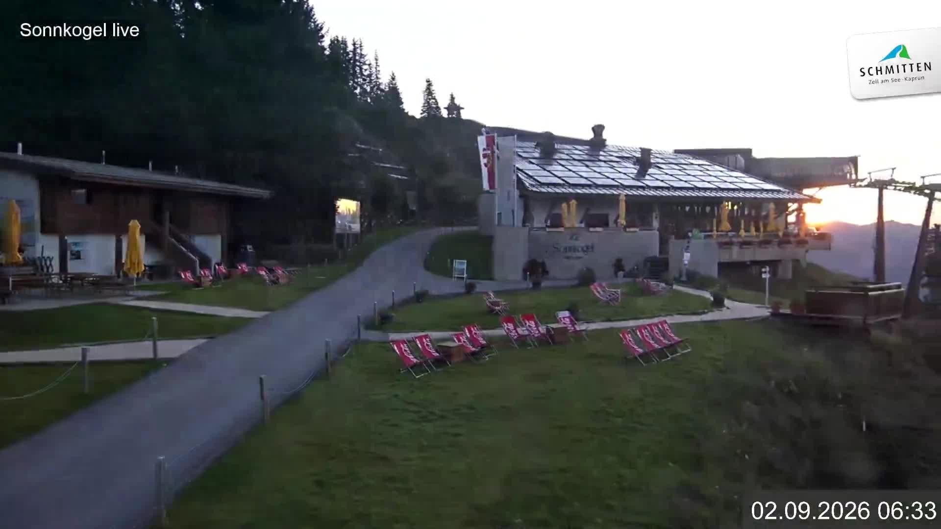 Archiv Foto Webcam Schmitten: Restaurant und Spielplatz Sonnkogel