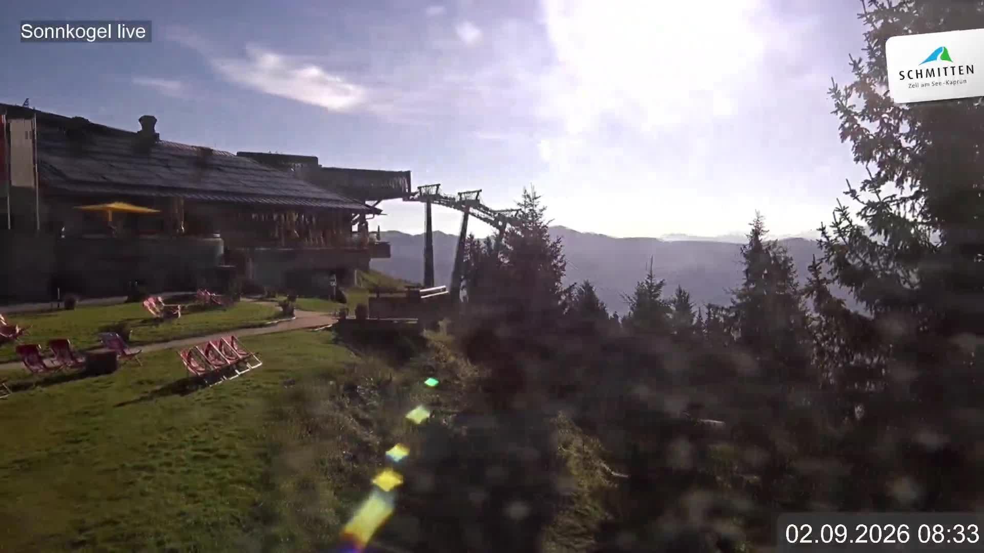 Archiv Foto Webcam Schmitten: Restaurant und Spielplatz Sonnkogel