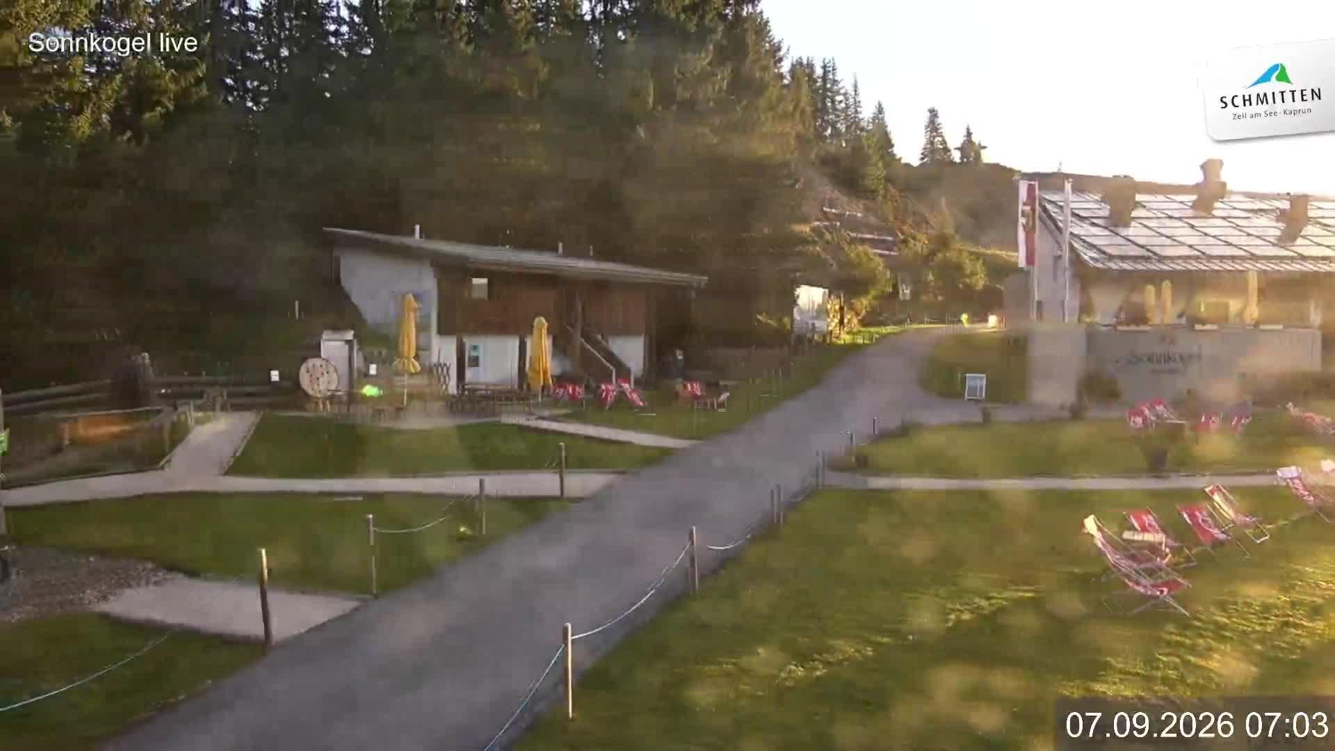 Archiv Foto Webcam Schmitten: Restaurant und Spielplatz Sonnkogel
