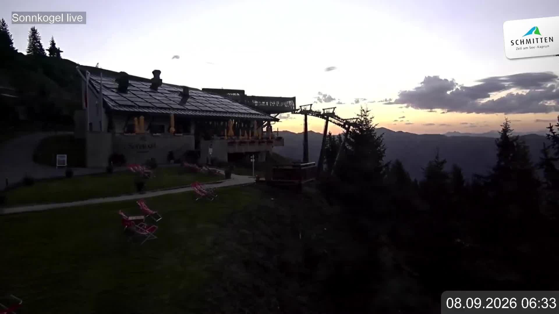 Archiv Foto Webcam Schmitten: Restaurant und Spielplatz Sonnkogel