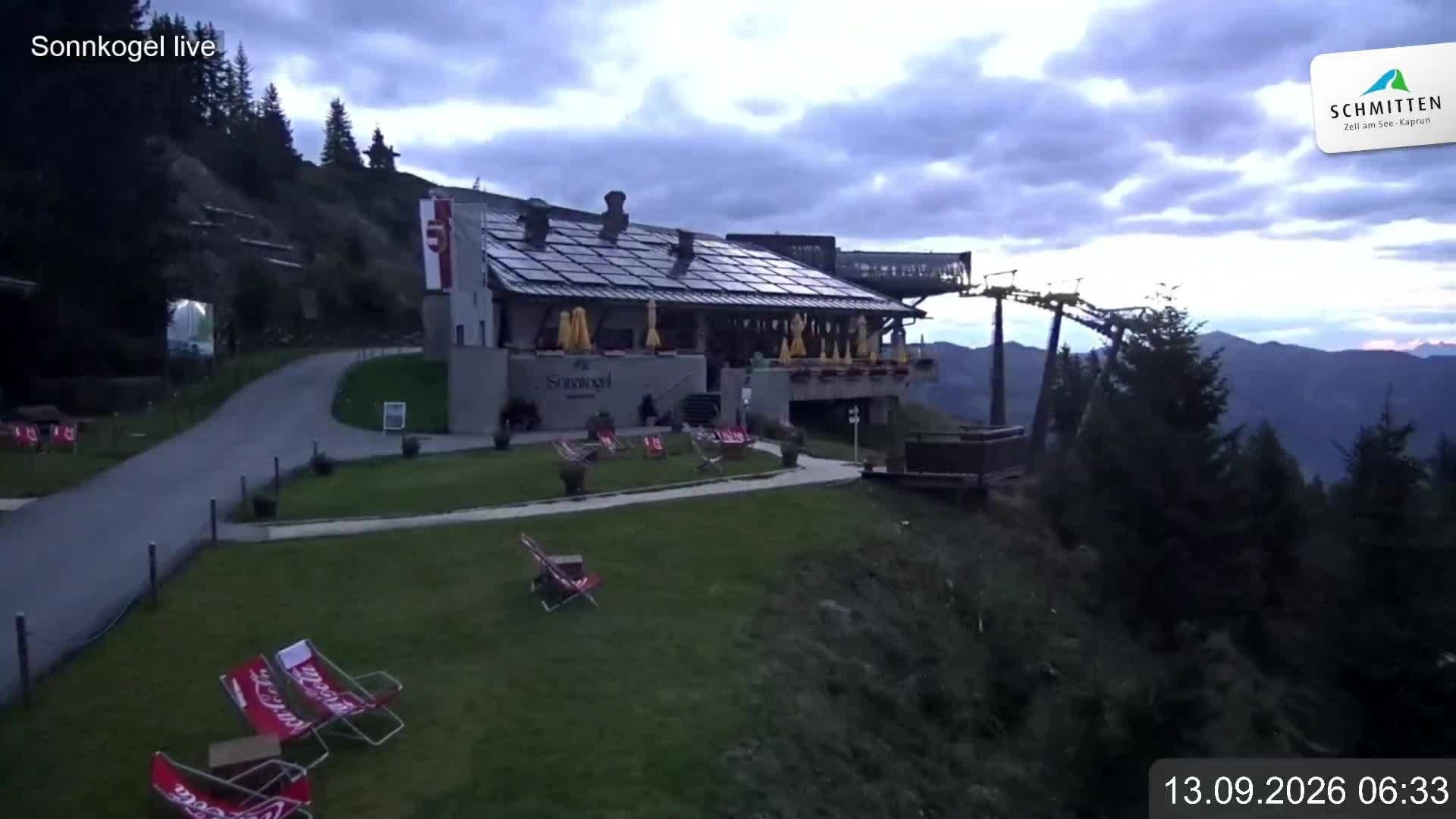 Archiv Foto Webcam Schmitten: Restaurant und Spielplatz Sonnkogel