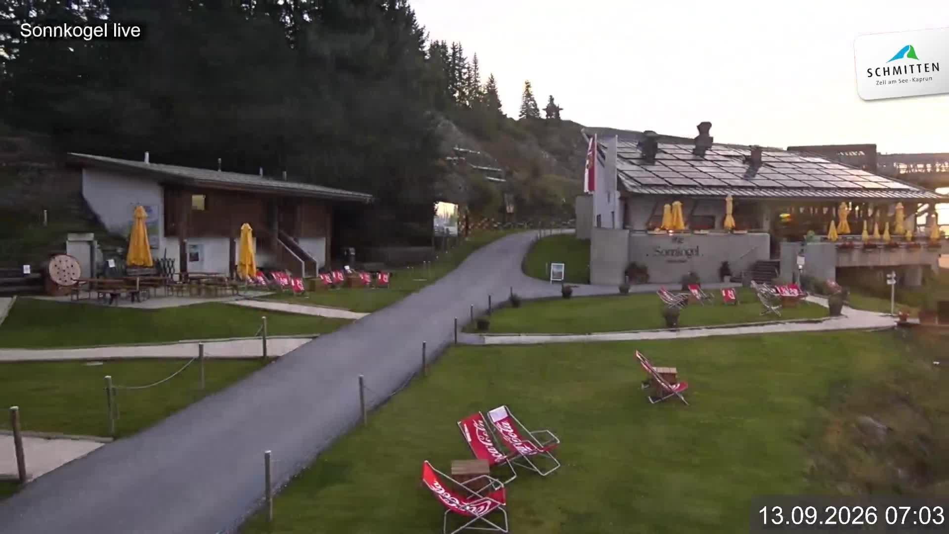 Archiv Foto Webcam Schmitten: Restaurant und Spielplatz Sonnkogel
