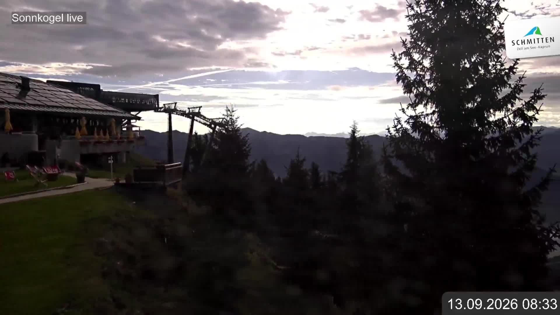 Archiv Foto Webcam Schmitten: Restaurant und Spielplatz Sonnkogel