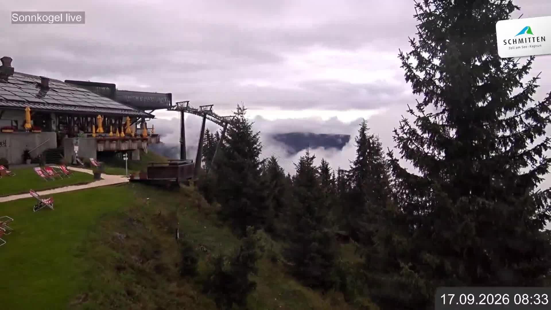 Archiv Foto Webcam Schmitten: Restaurant und Spielplatz Sonnkogel