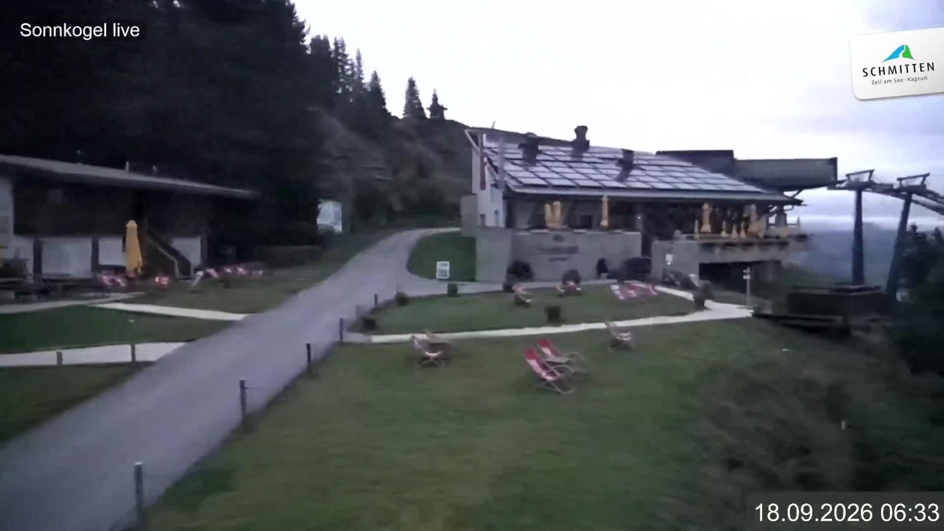 Archiv Foto Webcam Schmitten: Restaurant und Spielplatz Sonnkogel