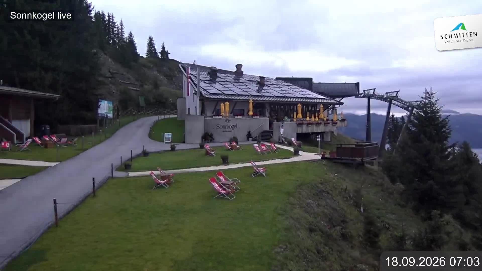 Archiv Foto Webcam Schmitten: Restaurant und Spielplatz Sonnkogel