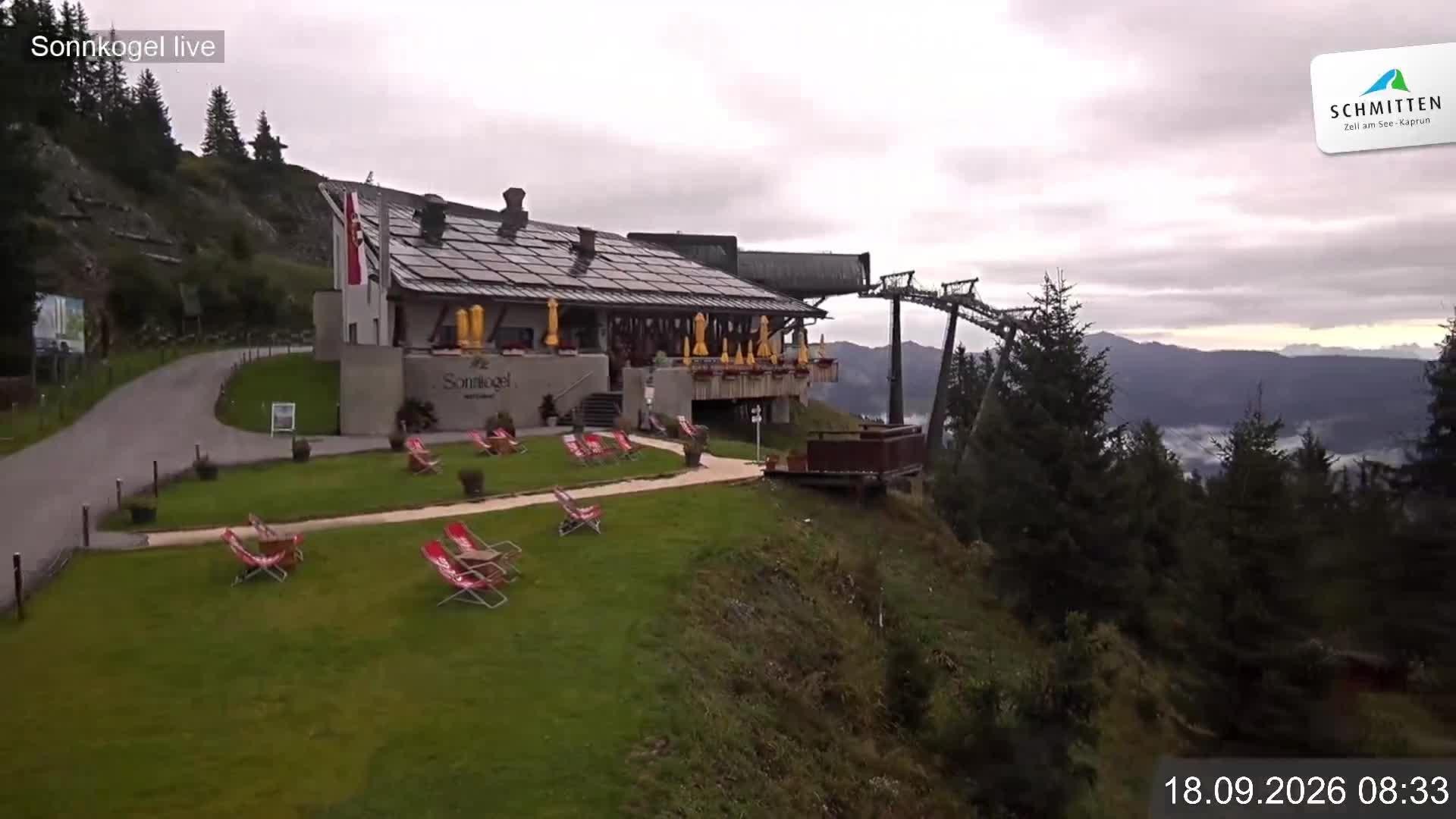 Archiv Foto Webcam Schmitten: Restaurant und Spielplatz Sonnkogel