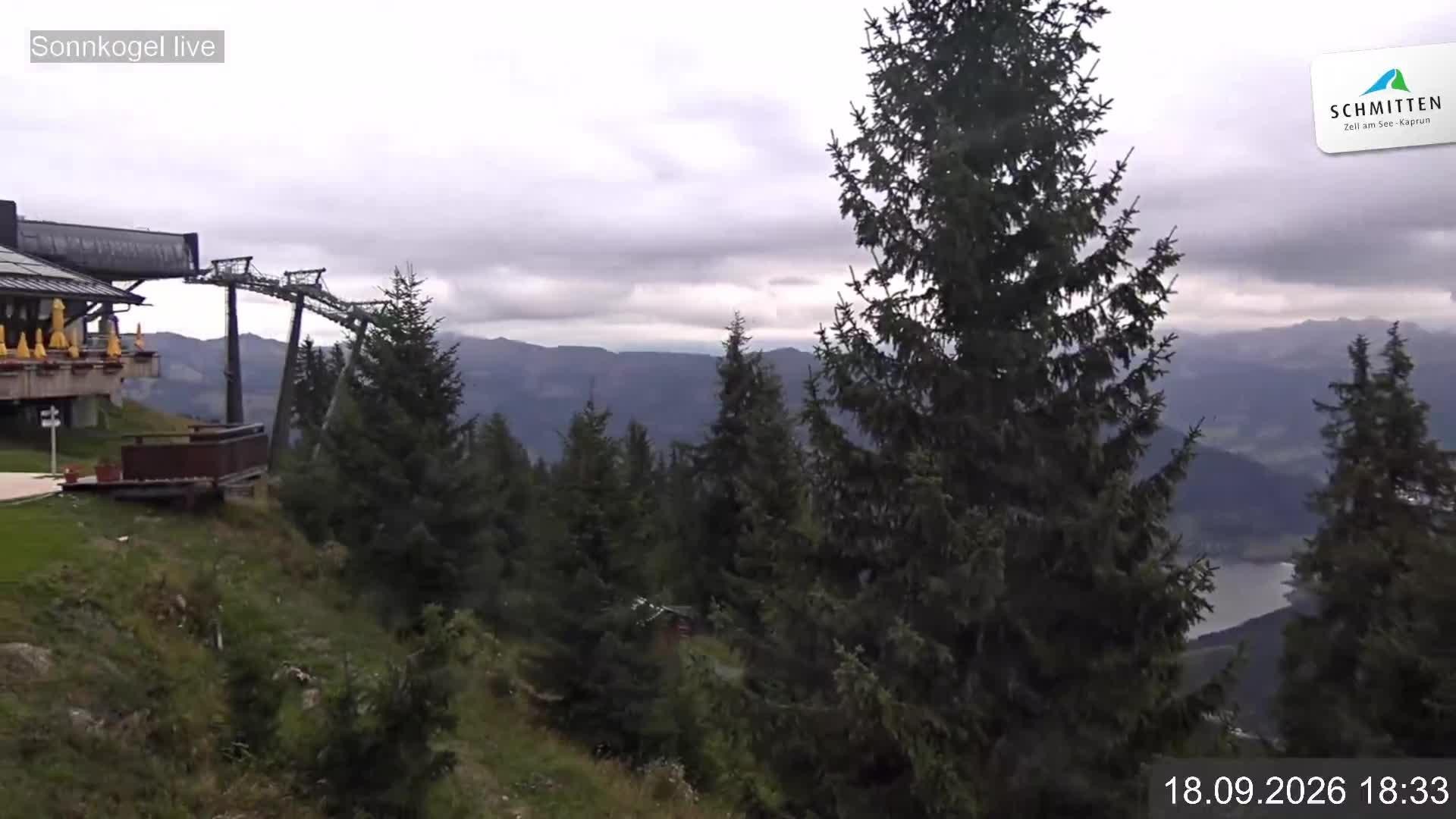 Archiv Foto Webcam Schmitten: Restaurant und Spielplatz Sonnkogel
