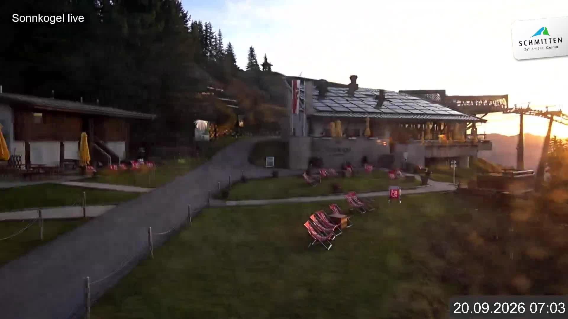 Archiv Foto Webcam Schmitten: Restaurant und Spielplatz Sonnkogel